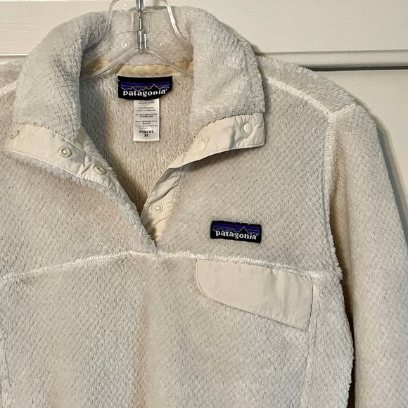 Patagonia Re Tool Snap -T Pullover Jacket Cream Polortec Thermal Pro Fleece XS - Picture 5 of 14